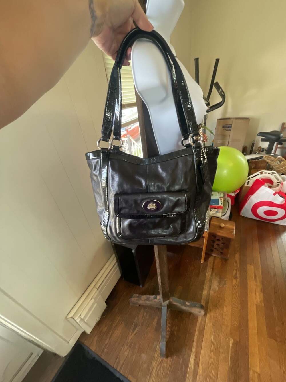 Y2K Coach Cricket Turnlock Tote **PROJECT**